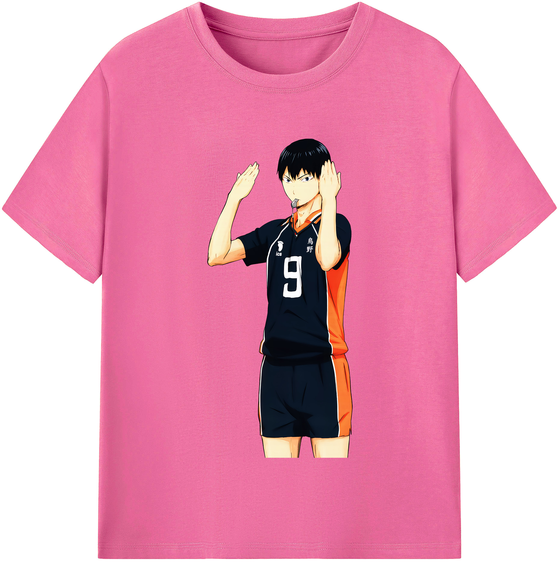 （画像用） ハイキュー!! Haikyu!! レディースカジュアルプリントTシャツ（綿100％）